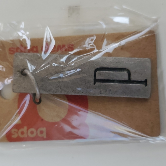 Boutique Swap Bops Adornment Charm Thin Rectangle P Any Necklace or Bracelet - Picture 4 of 6